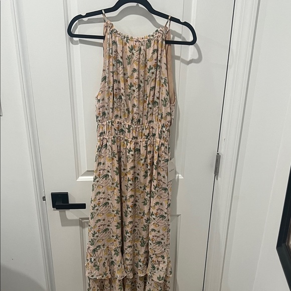 Dress Forum Floral Dress in Cream and Pink, Size Small - Picture 1 of 8